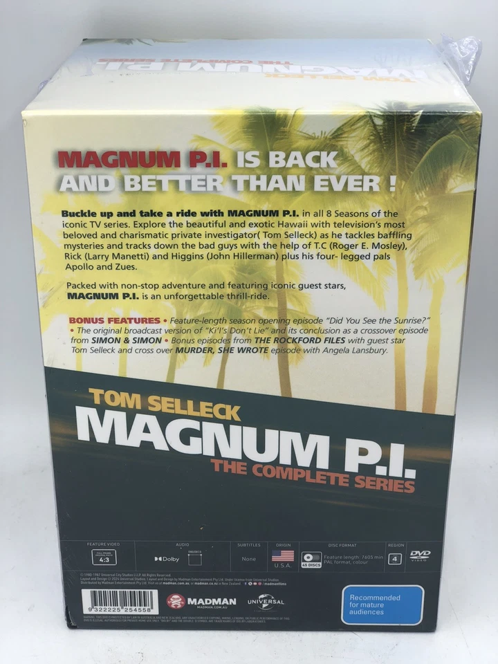 Magnum P.I. – Seasons 1–8 Complete DVD Box Set Collection (Region 4, 45 Discs) - image 3 of 4