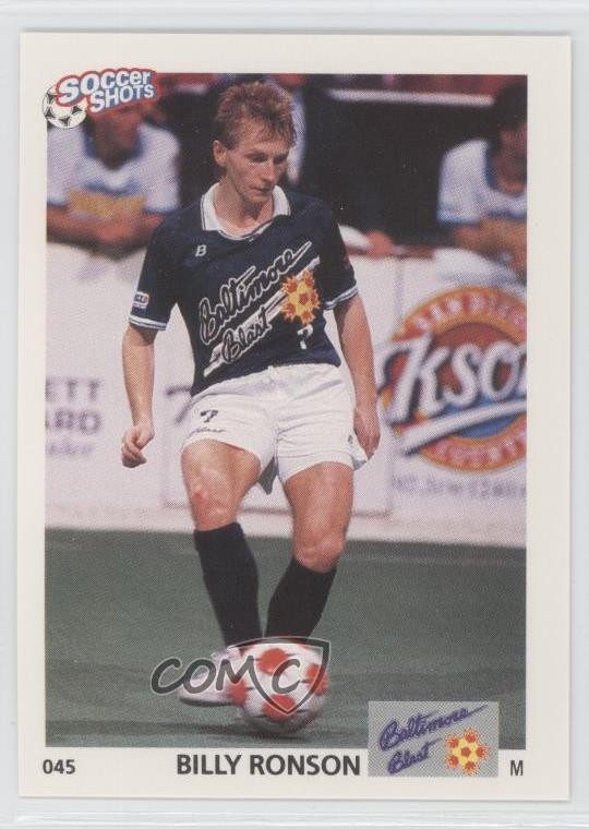 1991 Soccer Shots MSL Billy Ronson #045 07i7