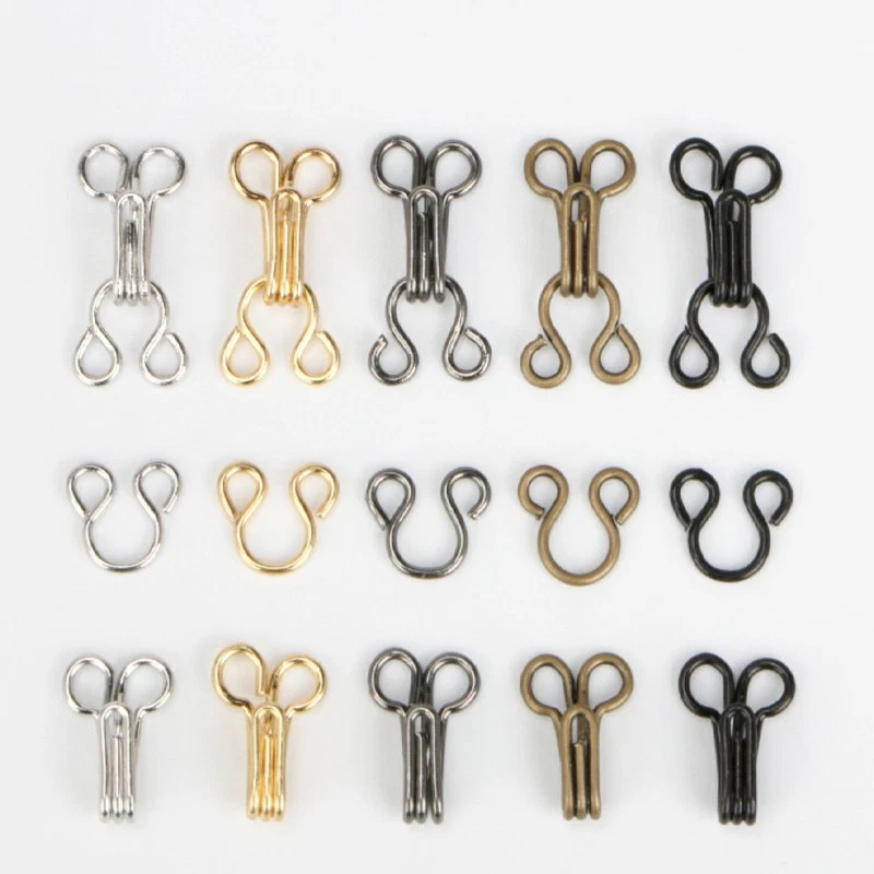 Metall Haken und Ösen Hosenverschluss BH Haken für Kleidung Rock Hosen Häkchen - Bild 2 von 4