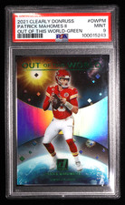 2021 Clearly Donruss Patrick Mahomes II #OWPM Out of This World Green /25 PSA 9