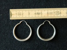 Nachlass-sch&ouml;ne seltene Ohrh&auml;nger echt 925er Silber-ca. 3,3 cm Durchmesser-Rar