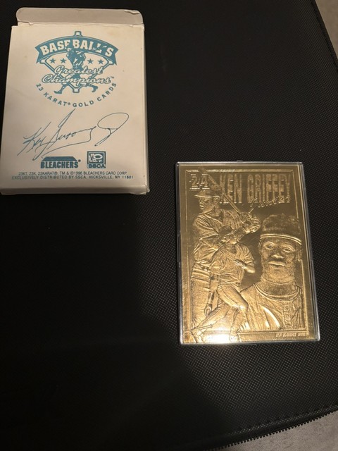 1996 Ken Griffey jr. bleachers 23 karat gold