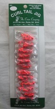 Etowah JH116-04 1/16 oz. Painted Jig Heads Orange Black Eye Card of 12