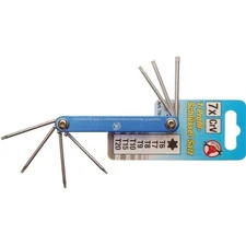 Set Of Male Torx Keys TX6-TX20 - Code BGS7848 FBGS7848 KRAFTMANN Workshop