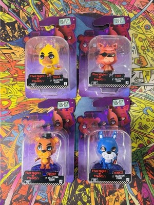 FNAF Creepy Cuties Full Set 4 GLOW EYES Five Nights at Freddy's 2'' Mini Figures