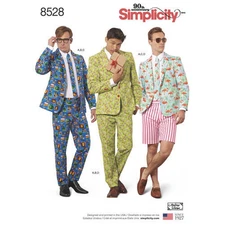 Simplicity 8528 Sewing Pattern - Men's Costume Suit - Size 44-52