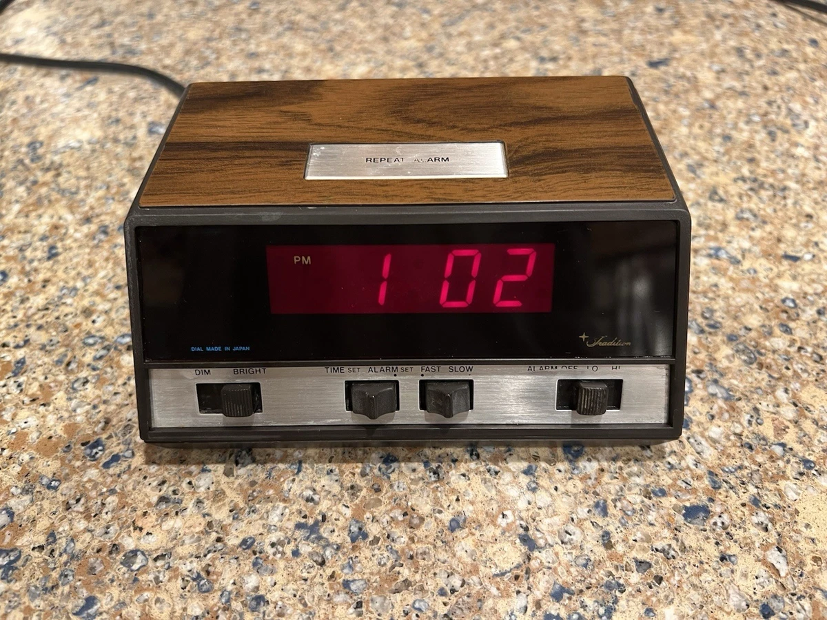 Vintage Digital Clock In Alarm Clocks for sale - eBay