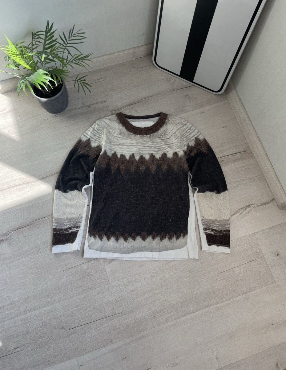 Rare SS12 Maison Martin Margiela x H&M Trompe L'Oeil Sweater Print