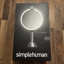 Simplehuman 8  Round LED Sensor Mirror with 5x Magnification Silver