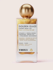 NEW TRULY Golden Glaze Luxury Body Oil 3.1 Oz / 90 ml Vitamin C Argon Oil Vegan