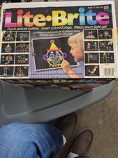 Milton Bradley Lite-Brite Toy Set Vintage 1990 MPN 4780 Ages 4 
