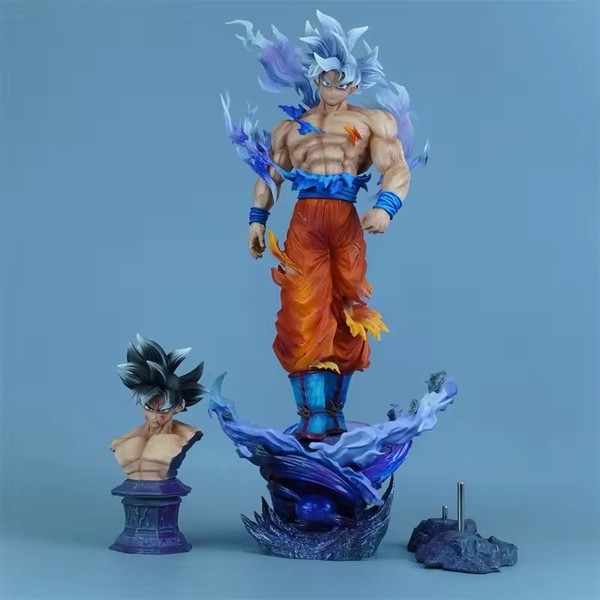 Dragon Ball Son Goku Ultra Instinct Figura 42 cm - Super Saiyajin Anime Regalo