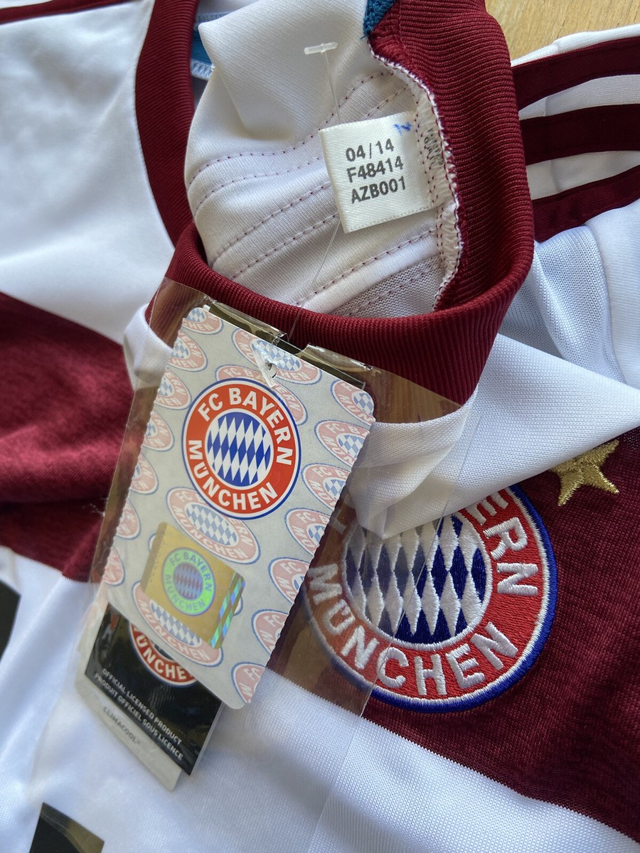 BAYERN MUNICH 2014 2015 AWAY FOOTBALL SHIRT SOCCER JERSEY ADIDAS