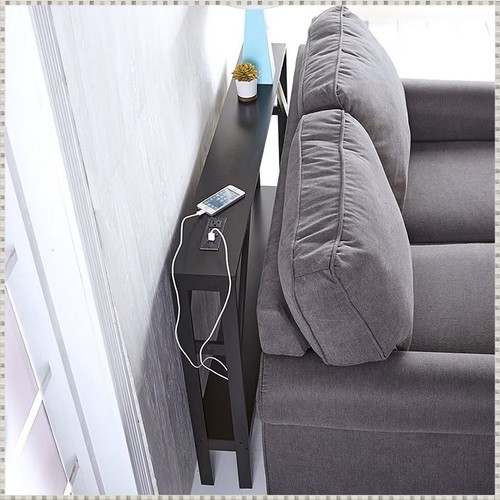 Slim Space Saver Accent Console Table Outlet USB Entryway Hallway Sofa~ 3 COLORS - Picture 15 of 25