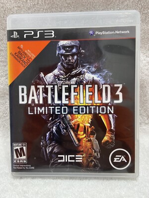 Battlefield 3 - Limited Edition (PlayStation 3, 2011) Complete w/ Manual Tested
