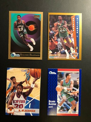 1990s ROLANDO BLACKMAN Fleer & more Basketball Card (4) Made in USA