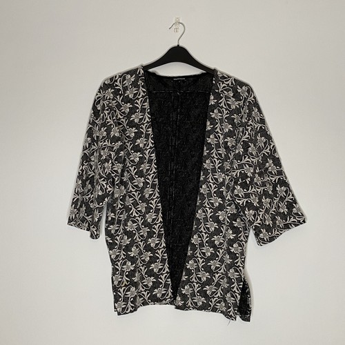 White Cardigan Floral Shacket | Size 