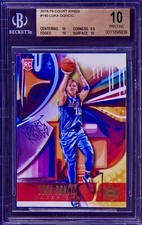 BGS 10 Pristine RC Luka Doncic 2018-19 Court Kings Graffiti Level 2 Rookie POP 3