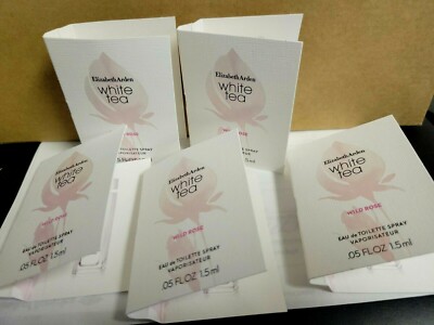 5X ELIZABETH ARDEN White Tea WILD ROSE Eau de T Spray .05oz/1.5ml ea
