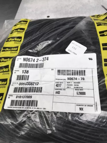 Parker Seals N0674 2-374 70 Durometer 5 PIECES