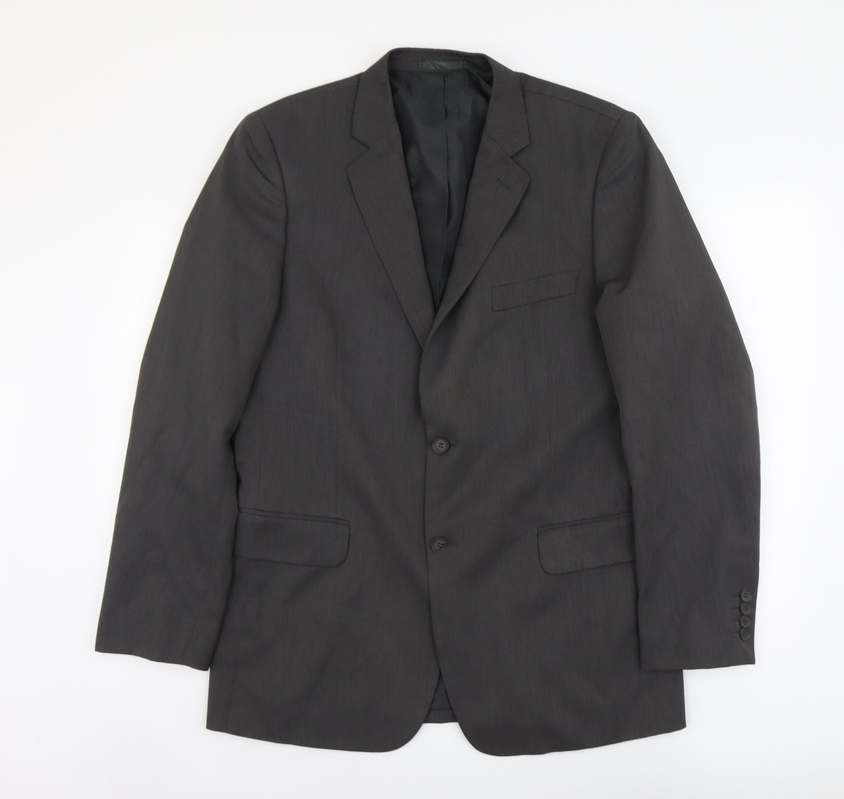 Taylor & Wright Mens Grey Polyester Blend Suit Jacket Size M Reg 