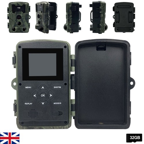 36MP Trail PIR Wildlife Camera Trap 1080P HD Hunting Cam Night Vision