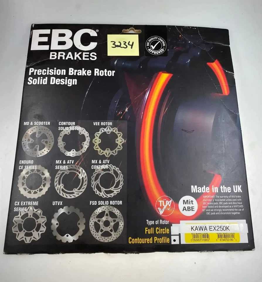 Original EBC Brakes Contoured profile brake disc Kawasaki Ninja EX 250 - Image 2 of 3