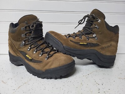 Vasque Mid Hiking Boots GTX Womens Size 9 Gore-Tex Brown Suede Lace Up Shoes VTG