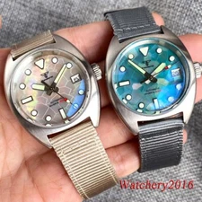 Tandorio 36mm 200M Waterproof Diver Wristwatch Mens NH35 Automatic MOP Dial Dome