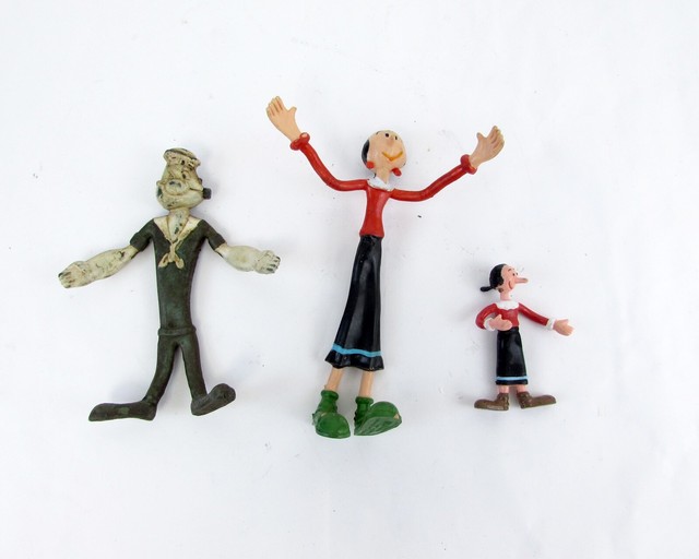 Lot (10) Vintage Bendable, Poseable Popeye & Olive Oyle Figures- 1988, 1991 | eBay