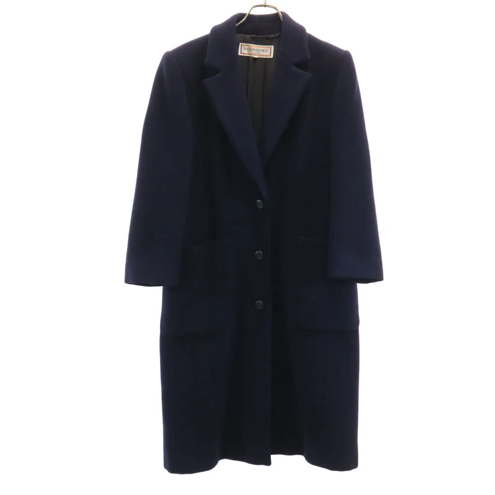 SAINT LAURENT (YSL) Cappotto YVES SAINT LAURENT Oldton Meltonr Ches an 9 Mlu bluy navya