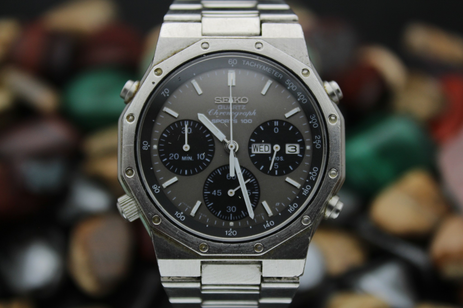 Seiko White Men's Watch - 7A38-7020 for sale online | eBay