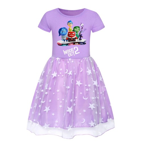 Inside Out Dress Kids JOY SADNESS Clothes Baby Girls Short Dresses Toddler Girl - Picture 32 of 36