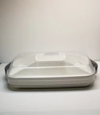 PAMPERED CHEF 2781 CHILLZANNE VEGGIE DEVILLED WITH DIVIDER WITHOUT COLD EGG TRAY