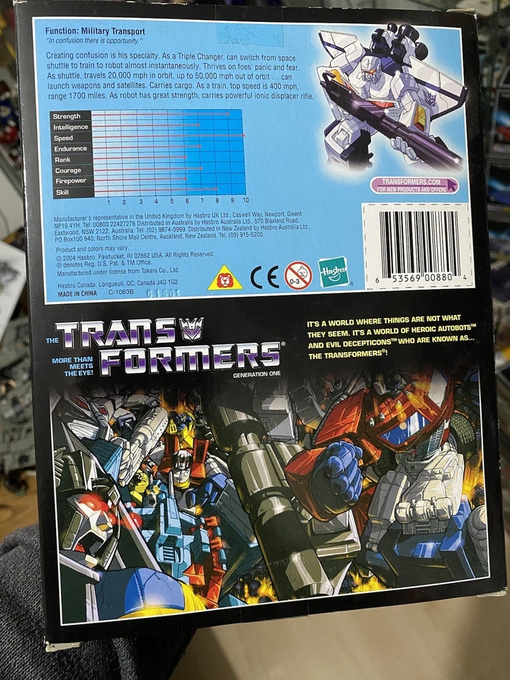 Transformers G1 Astrotrain Commemorative Series IX 2002 MISB New Hasbro - Immagine 3 di 3