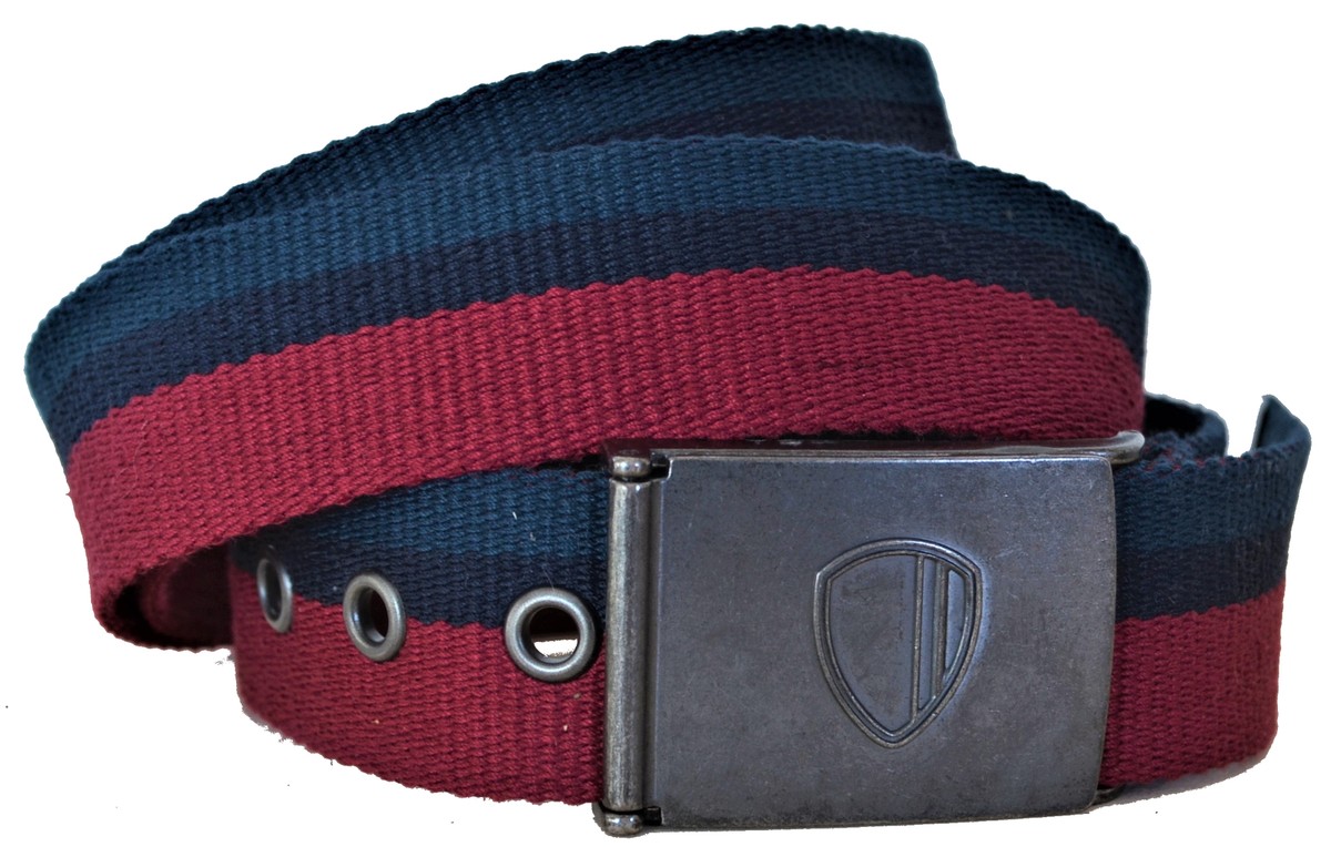 Ben Sherman - Cintura in pelle nera con logo