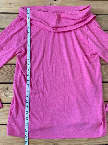Gibson Nordstrom Womenâs Long Sleeve Soft Cowl neck Sweater Size M In Pink A5 | eBay