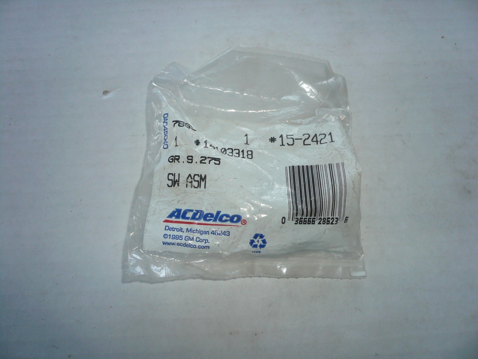 NOS GM DELCO A/C Compressor High Pressure Delay Switch 1987-1991 CHEVY ...