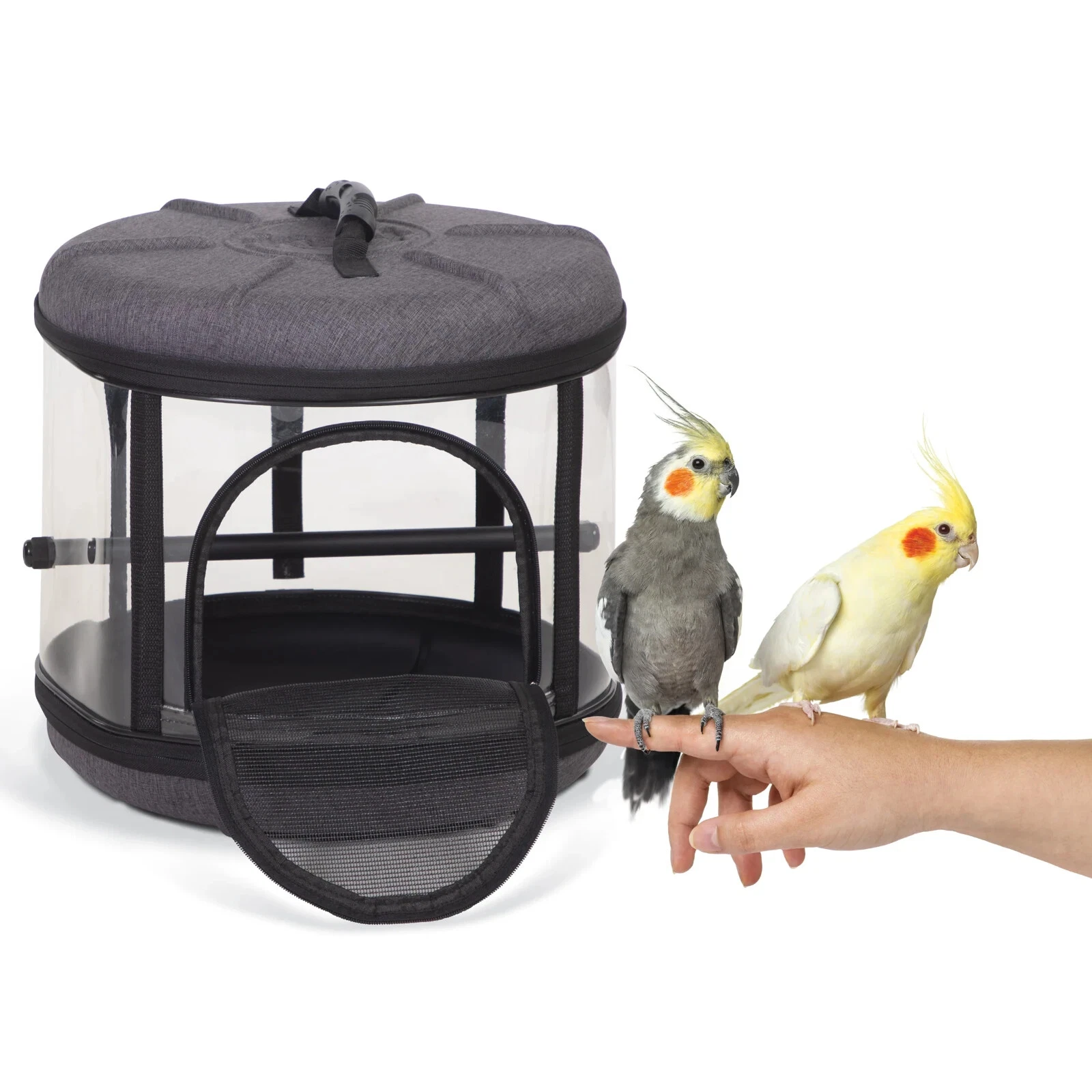 K&H Comfortably Bird Carrier. Transport small and medium birds. 17x17Wx 15.5"H
