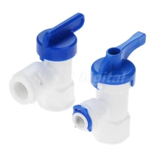 Plastic RO System Water Purifiers Filter Ball Valve Forting 1/4" Female Thread