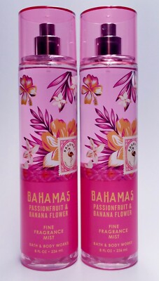 2 Bath & Body Works BAHAMAS PASSIONFRUIT BANANA FLOWER Fine