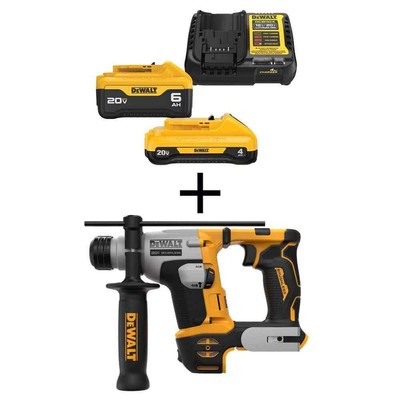 ATOMIC 20V MAX Cordless Brushless Ultra-Compact 5/8 in. SDS + Hammer Drill 6.0 A