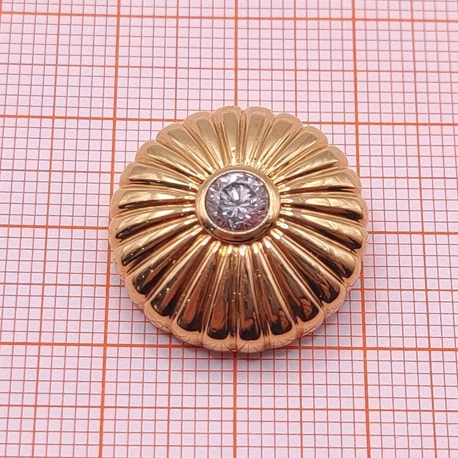 ⭐ Pierre Lang Brosche Anstecknadel Stecker Pin Anhänger Perle Stein Gold 026 ⭐
