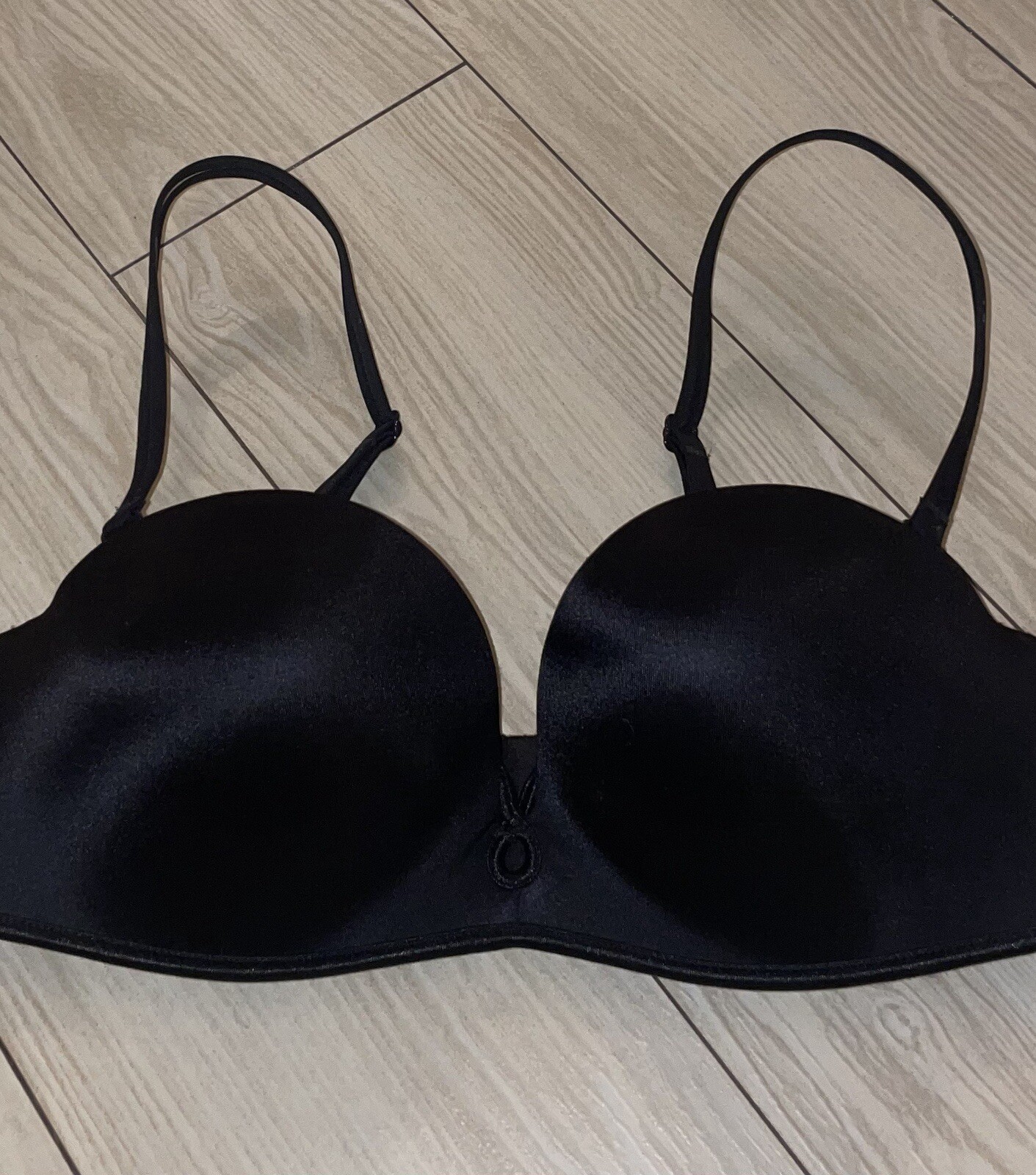 Victorias Secret Super Padded Strapless Bra Multiway Underwire Womens 34A Black