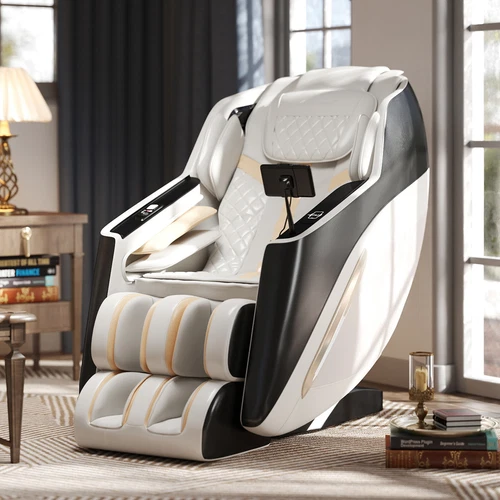 AI Voice 3D Full Body Zero Gravity Massage Chair Recliner SL-Track,Foot Roller