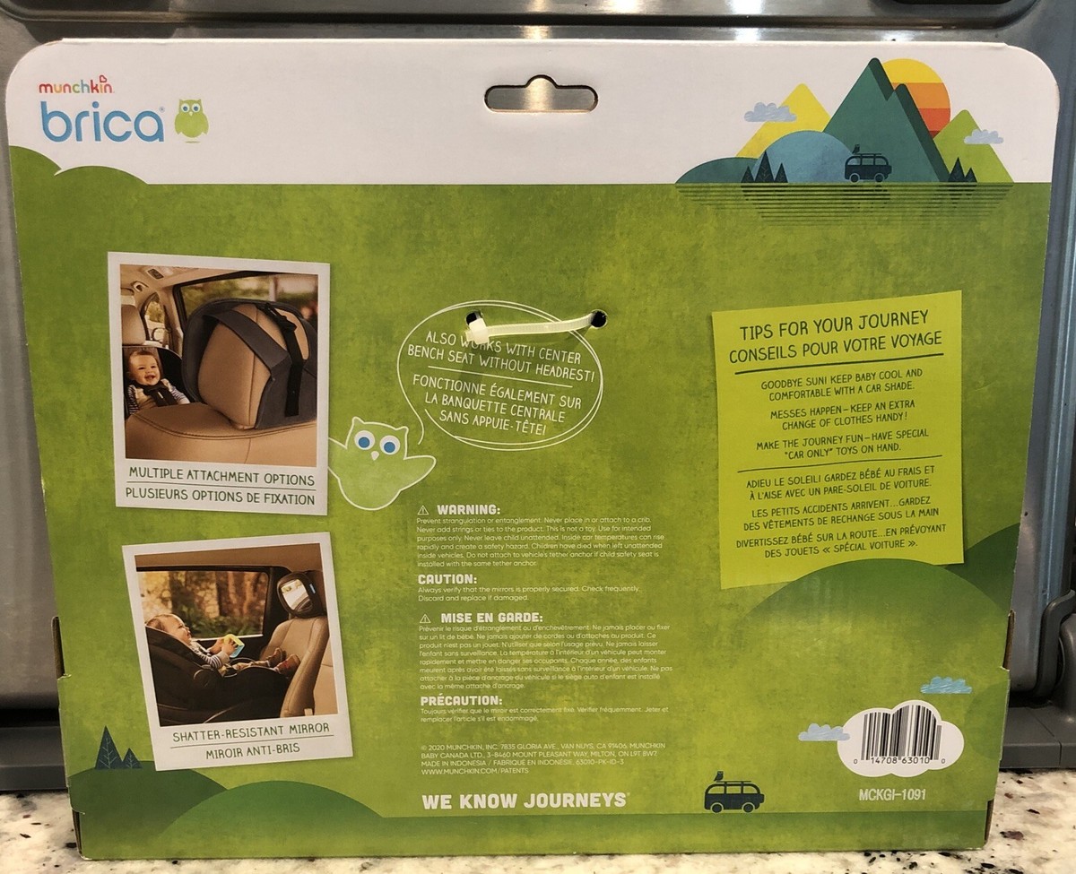 Munchkin Brica Baby In-Sight Car Mirror New In Box