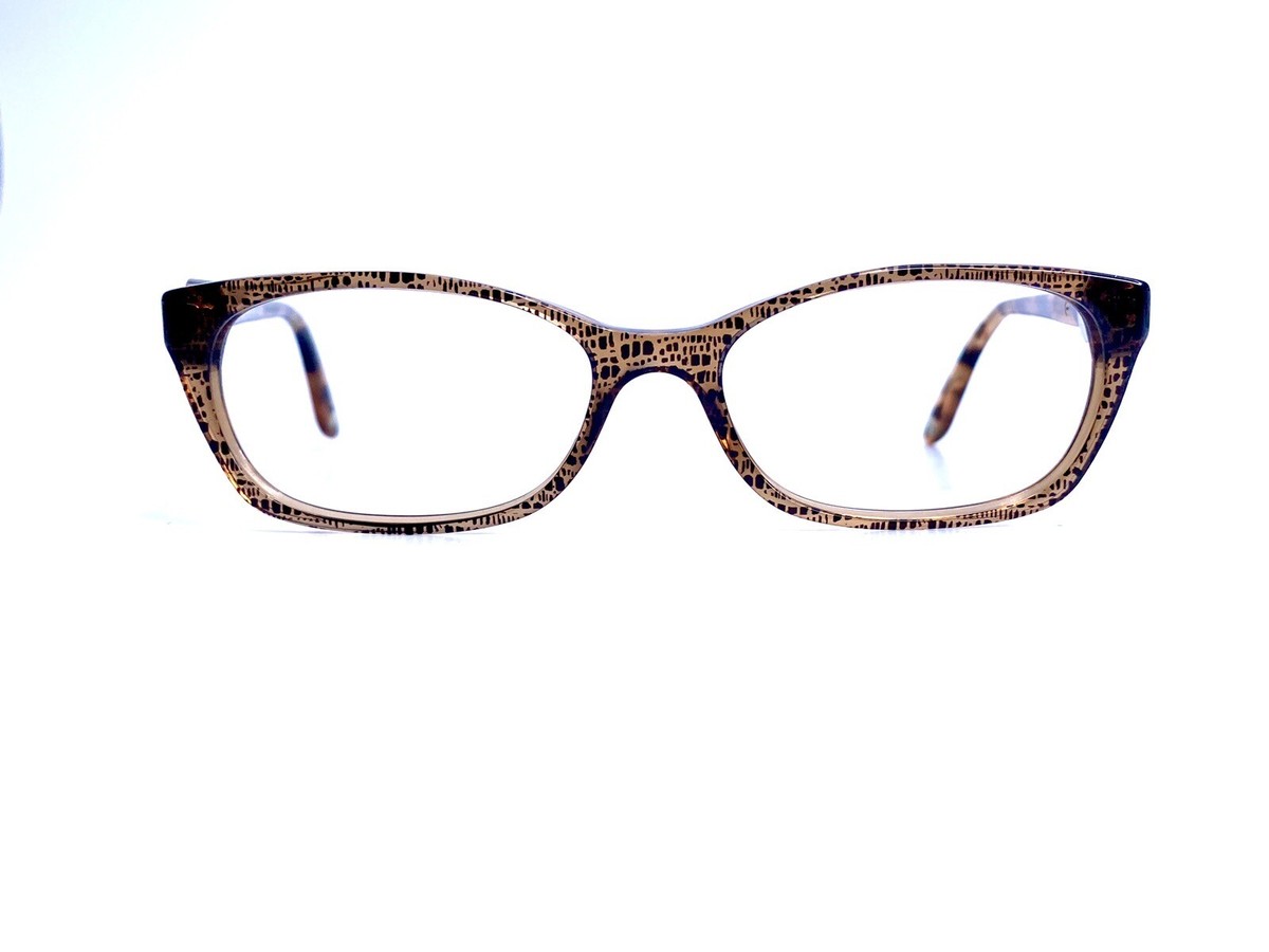 Versace Brown Clear Tortoise Cat Eye Eyeglasses Italy Mod  display picture 3