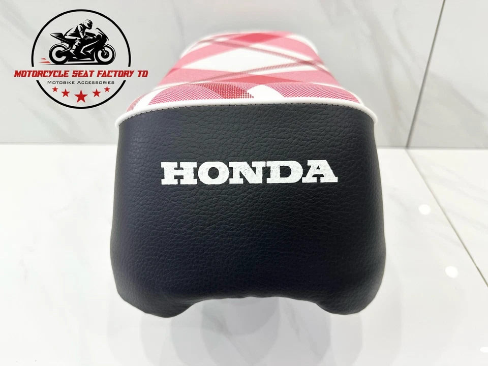 Bicicleta Monkey Honda Z50 JDM 1968-1971 nuevo asiento rosa tartán Z50A Z50Z Z50 K0-K2. Foto 4 de 4