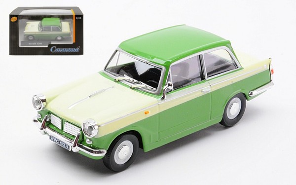 Cararama 1/43 Triumph Herald 1200 GrÜN Modellbau Statisches Modell Diecast-image