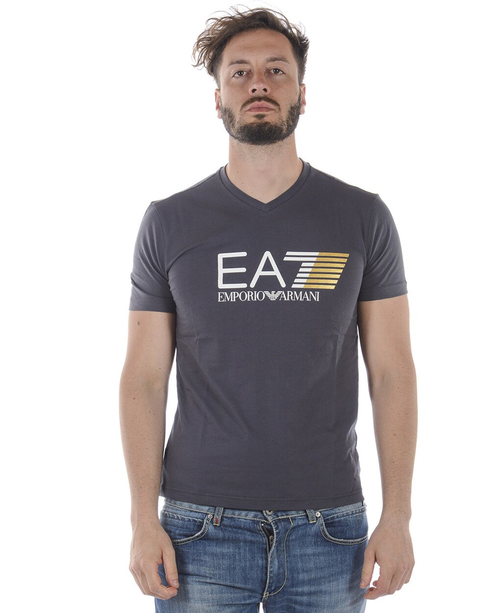 Emporio Armani EA7 T-Shirt Sweatshirt Man Grey 3ZPT61PJ02Z